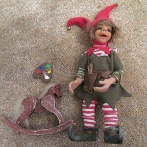 Leslie Umstead Polymer Clay Christmas Holiday Elf